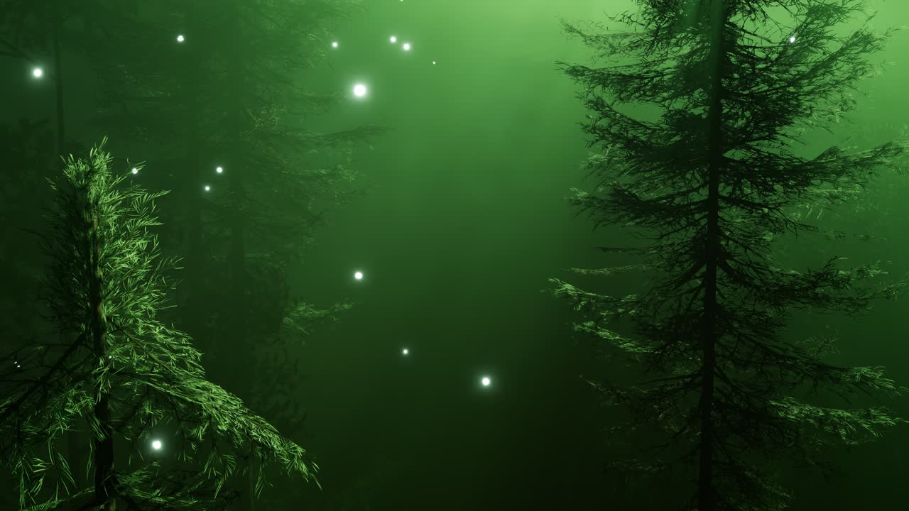 Magical Forest with Sparkles
