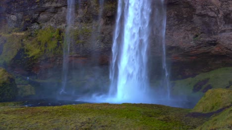 Reveal-shot-of-Seljaandsfoss-waterfall-in-south-coast-of-Iceland