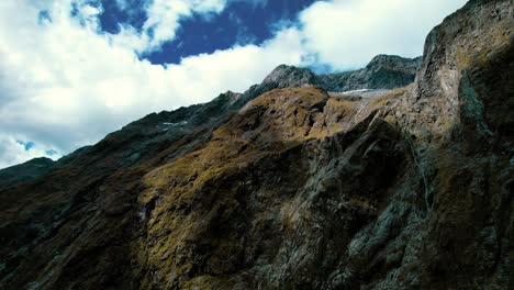 new zealand milford sound aerial drone view of mountain landscape 3