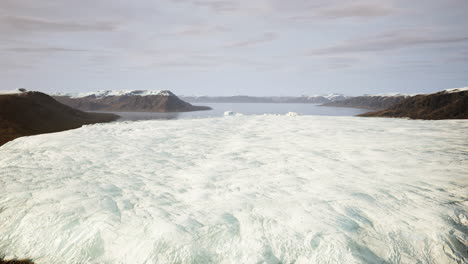 glacier landscape in arctic regions