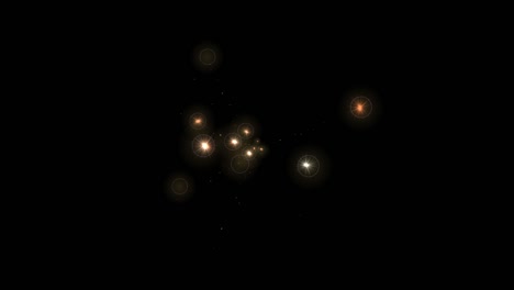animación de llamaradas ópticas. resolución de 4k.