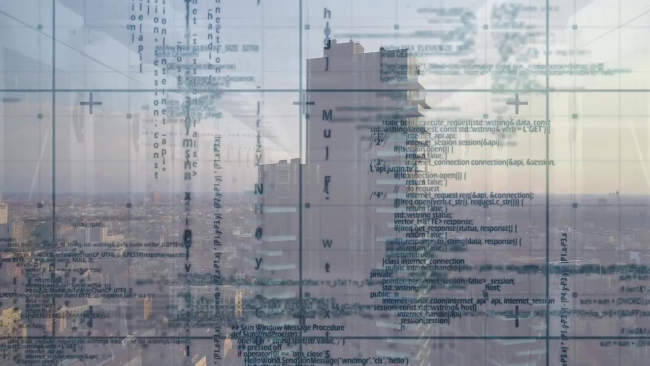 Animation of data processing over shapes