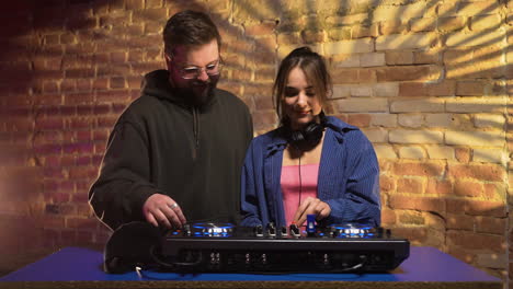 djs working at the nightclub