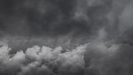 dark clouds become thunderstorms 4k