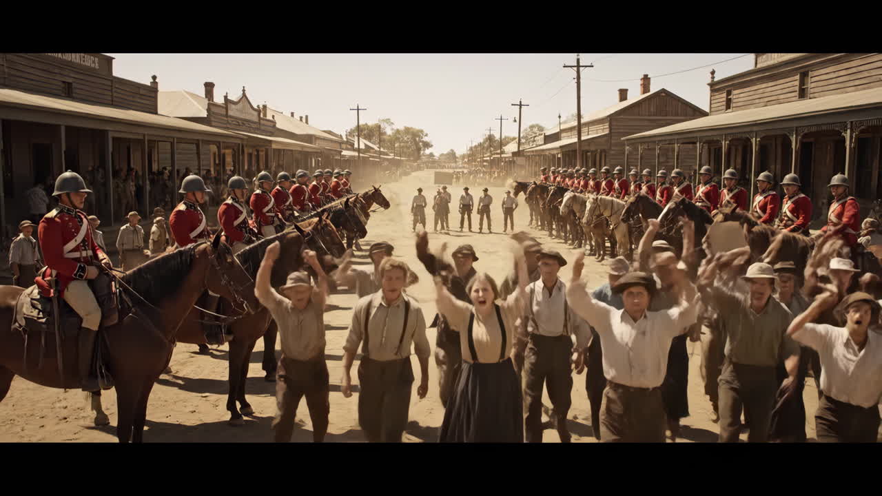 Historical Parade in an Australian Town