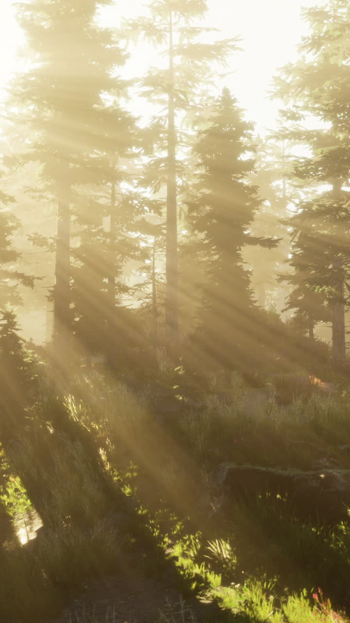 Sunbeams in the Forest