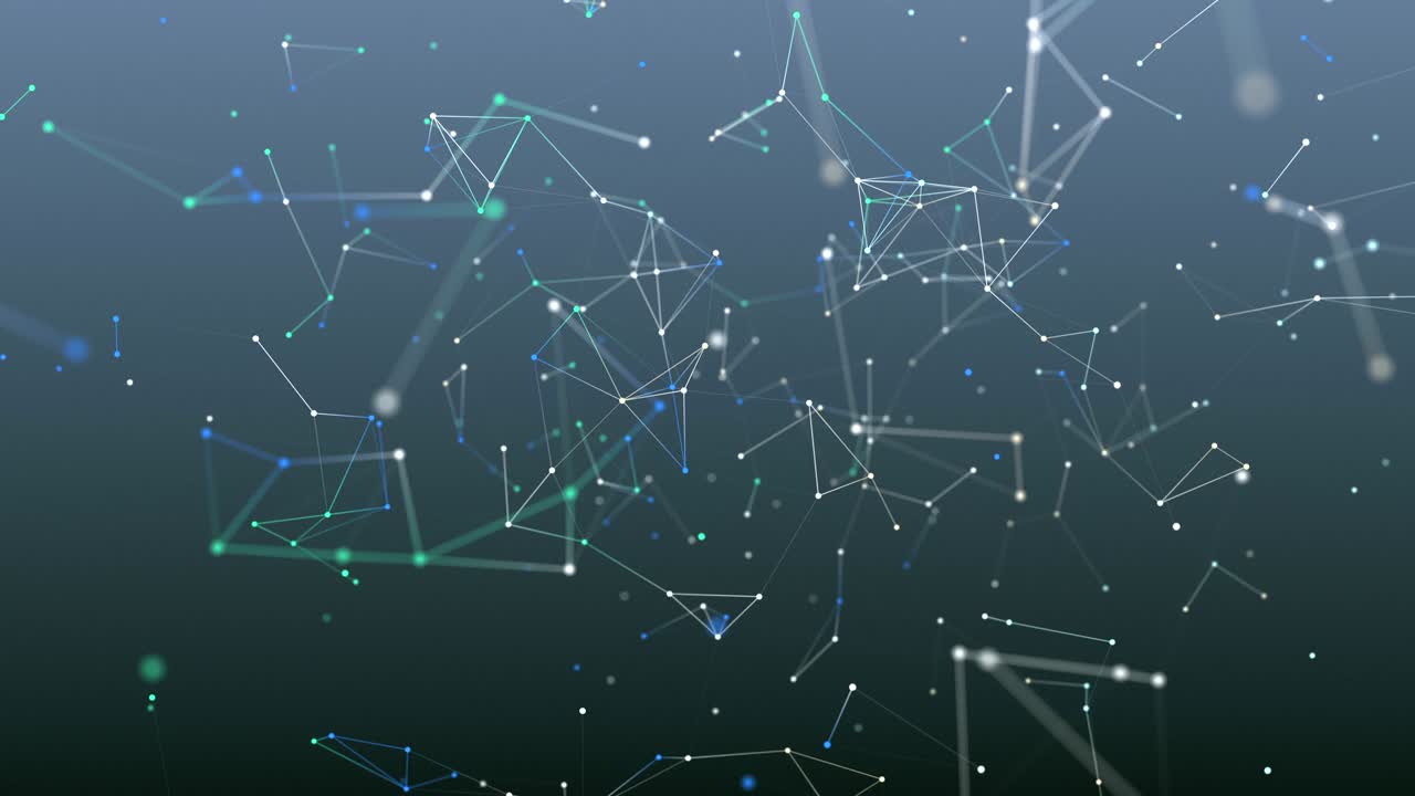 absract geometry background with lines and dots