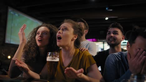 group of friendship disappointment of match result.