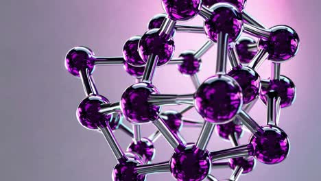 estructura molecular púrpura