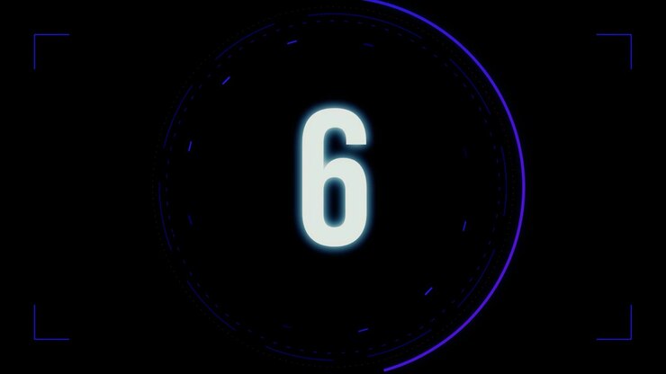 Digital Countdown Timer with Futuristic Circular Interface