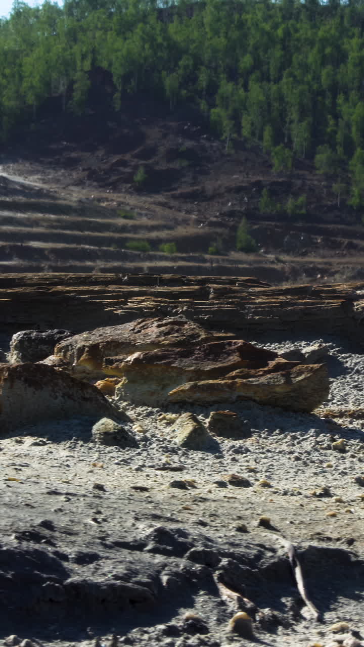 paisaje de canteras mineras