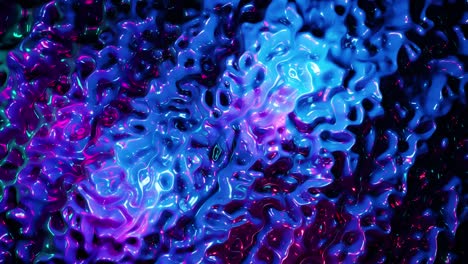 stylish 3d abstract animation color wavy smooth wall. concept multicolor liquid pattern. loop animation, purple blue wavy reflection surface macro. trendy colorful fluid. beautiful gradient texture