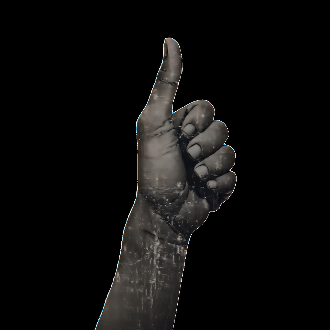 Thumbs up positive gesture