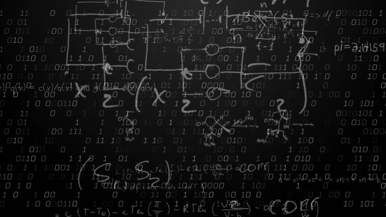 Animation of mathematical equations and data processing