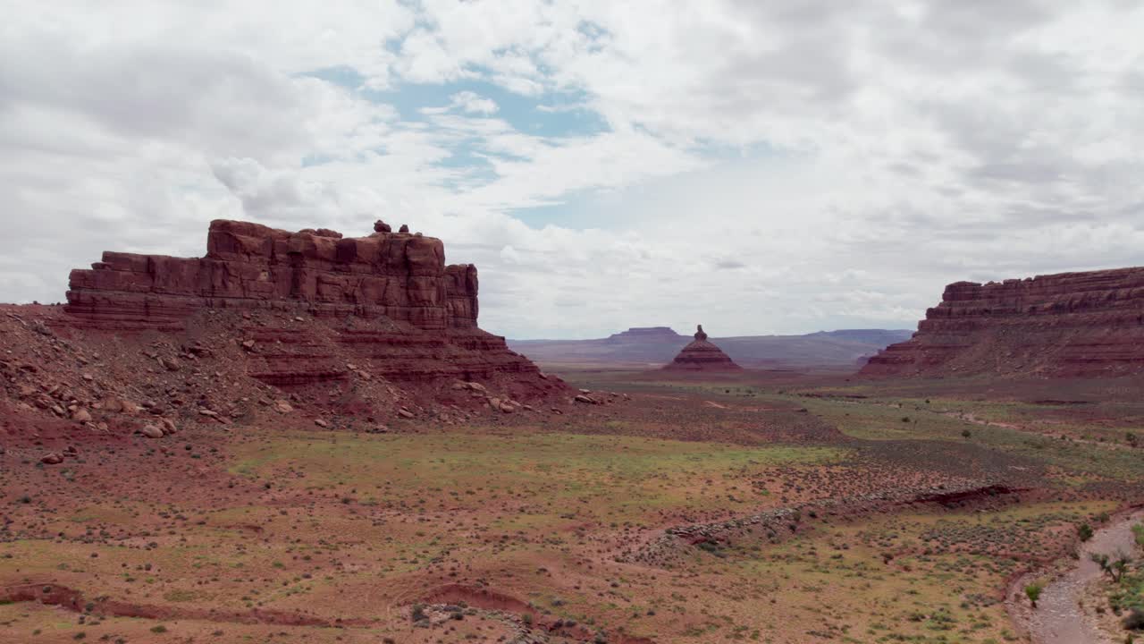 암석과 사막 전망