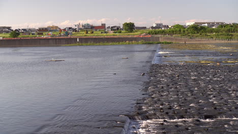 a small low dam in noborito