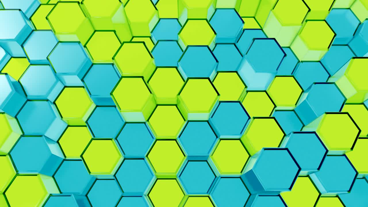 una cuadrícula de panal de ciencia ficción abstracta.