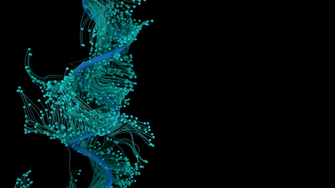 Abstract particles with trails.