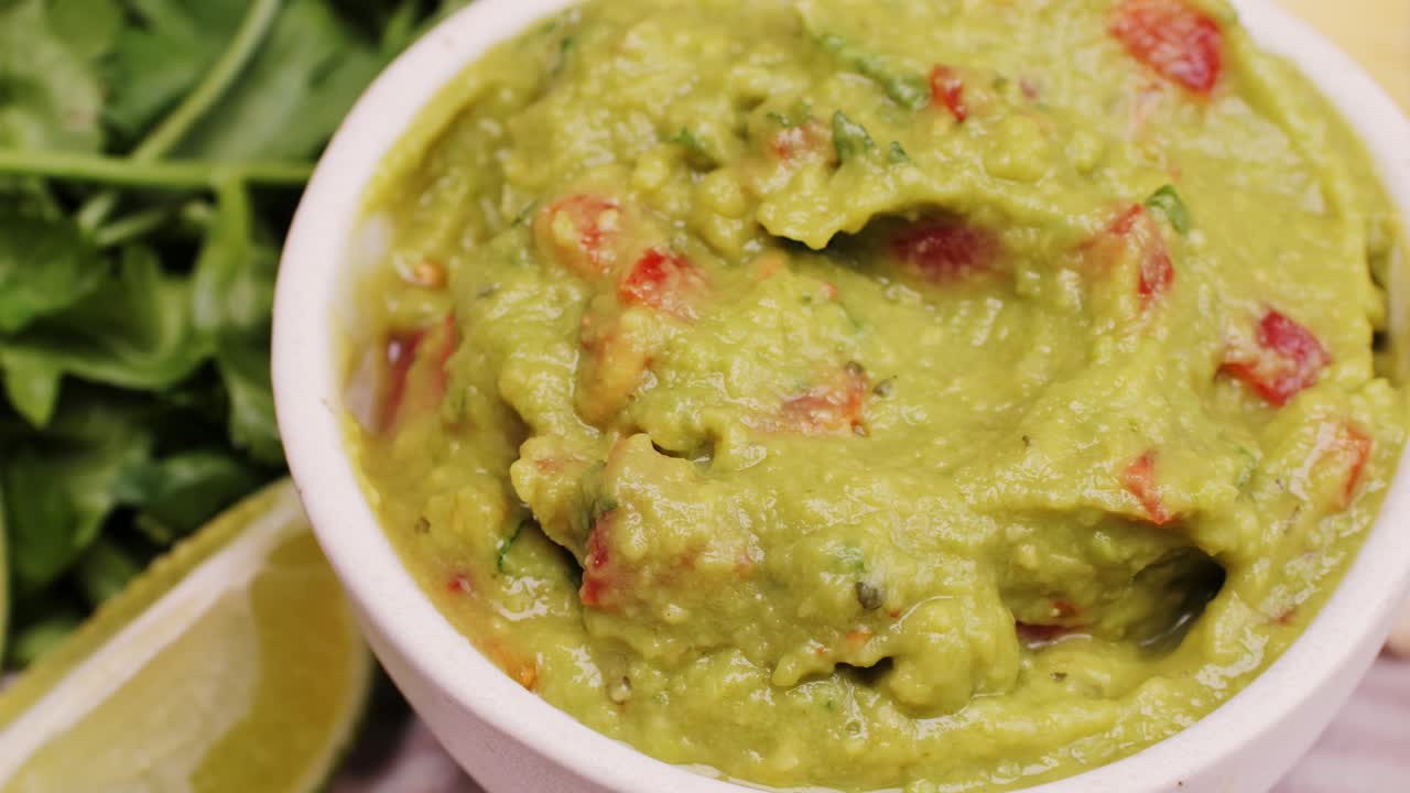 Delicious Guacamole in a Bowl