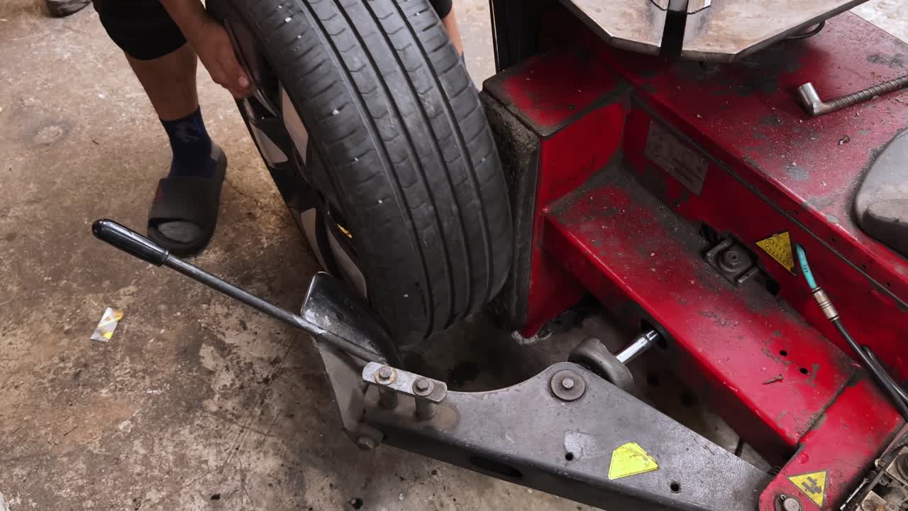 Changing a Tire on a Vehicle