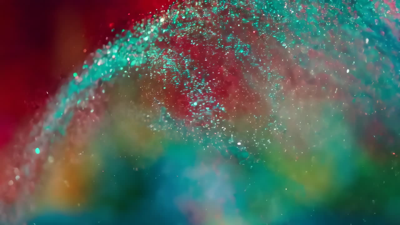 explosión abstractamente colorida