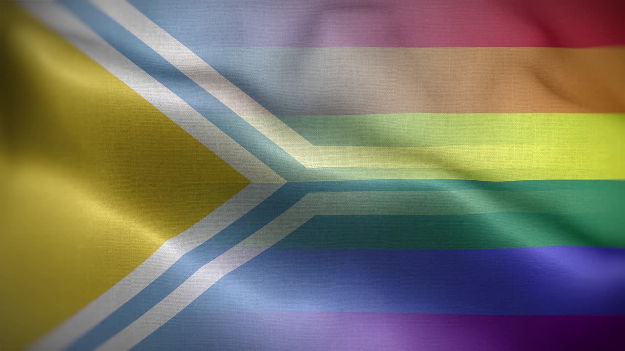 lgbt tuva bandera de bucle de fondo 4k