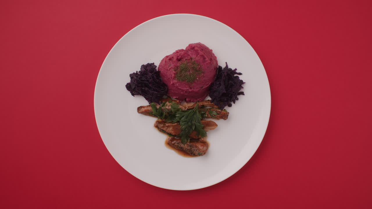 Food Arrangement on Plate