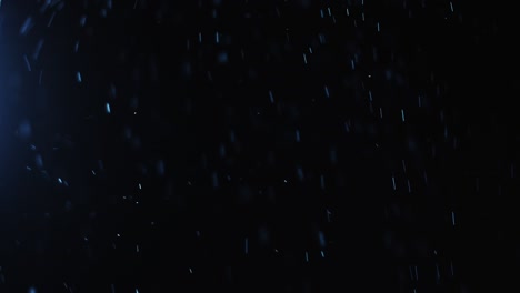 fondo negro de 4k de partículas, polvo y humo en movimiento