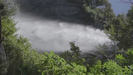 powerful cascading waters of a stunning waterfall set amidst the picturesque patagonian forest in argentina