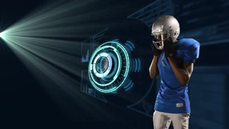 Animation-of-scope-scanning-and-american-football-player