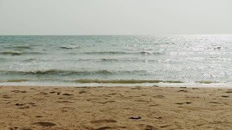 beauty in nature seascape beach waves surf in sunny day summertime at tropical beach in thailand