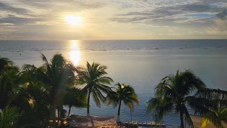 sunrise on the caribbean coast