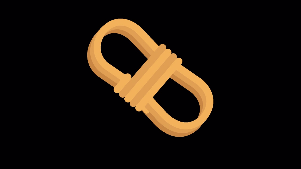Animated Graphic of a Rope Link Tying a Knot