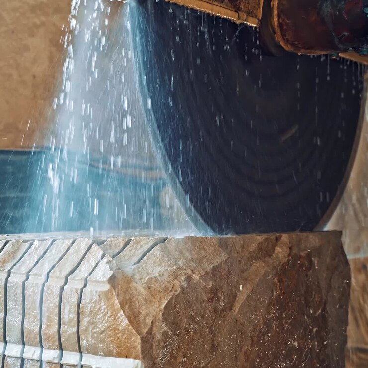 Industrial factory of marble manufacture