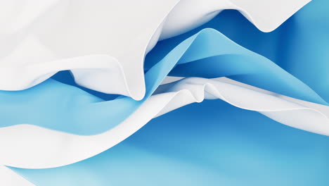 flowing multilayer cloth background, 3d rendering.