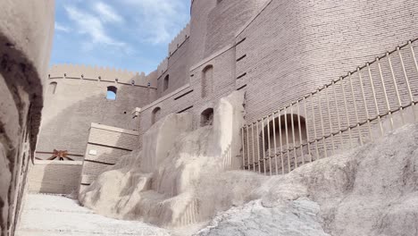 fortified corridors of arg-e bam citadel, iran