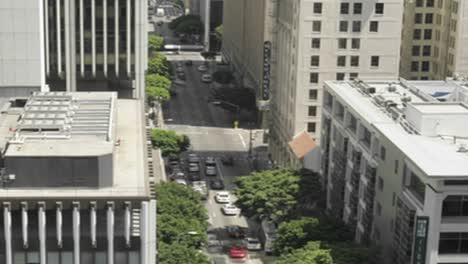 a time lapse of traffic driving through a city 2