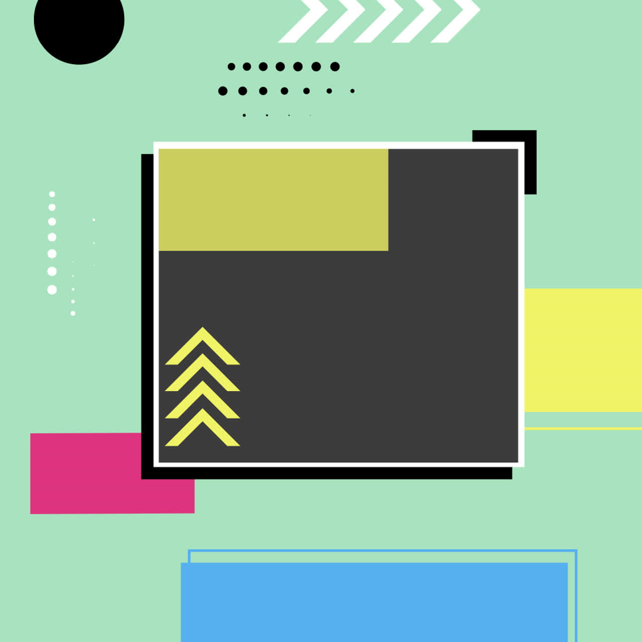 diseño geométrico abstracto con formas coloridas