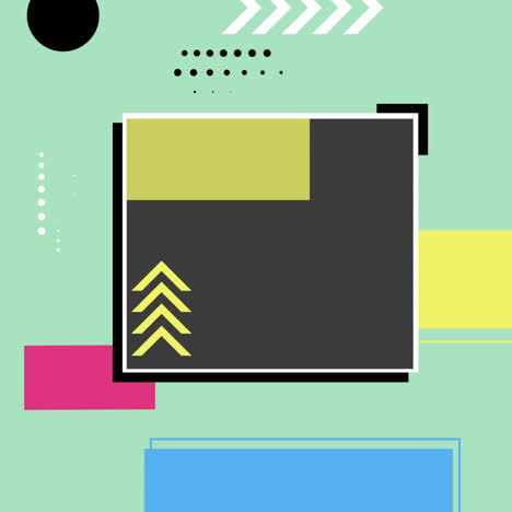 abstract geometric design with colorful shapes