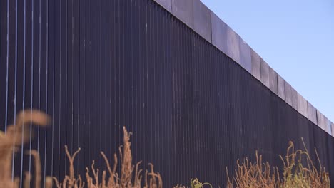 border wall. looking from the brush