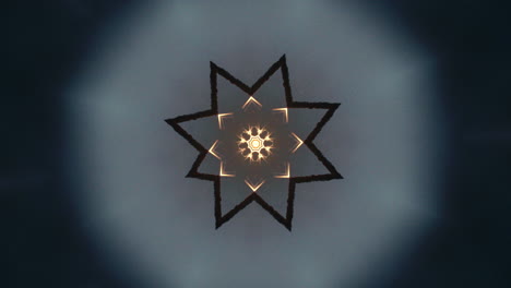 abstract flower-like kaleidoscope animated pattern