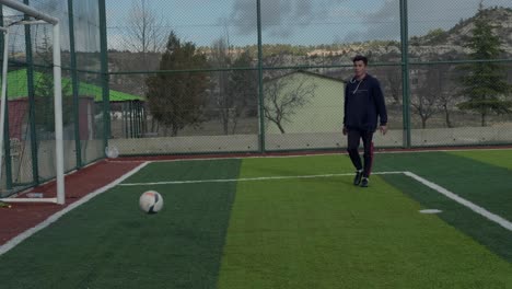 soccer player head shot ball