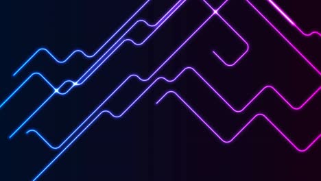 líneas de láser de neón púrpura azul fondo de movimiento abstracto