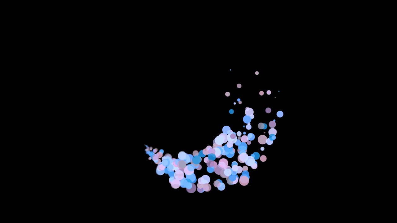 추상적인 원 폭발