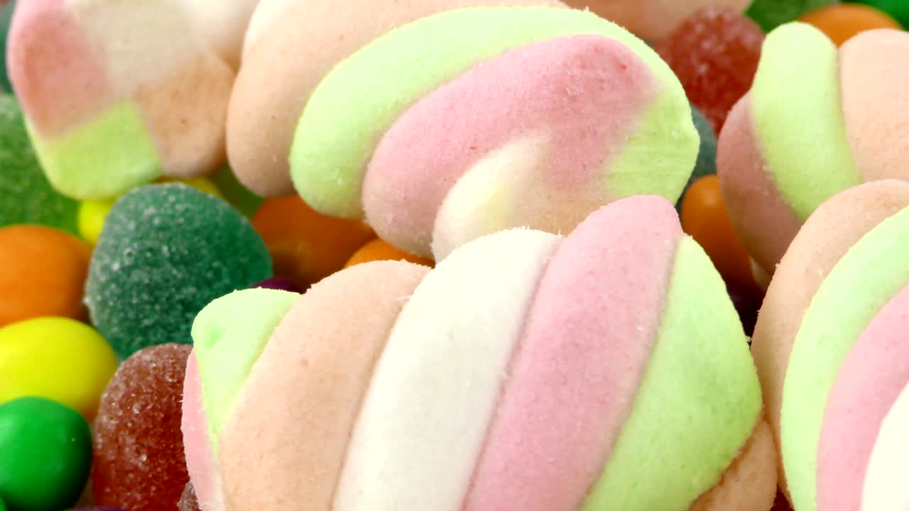 caramelo dulce gelatina y delicioso postre de azúcar