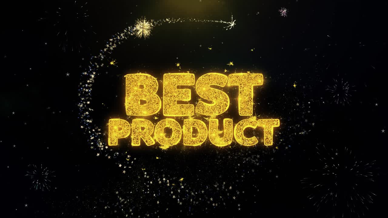 Best Product Celebration Graphic with Fireworks