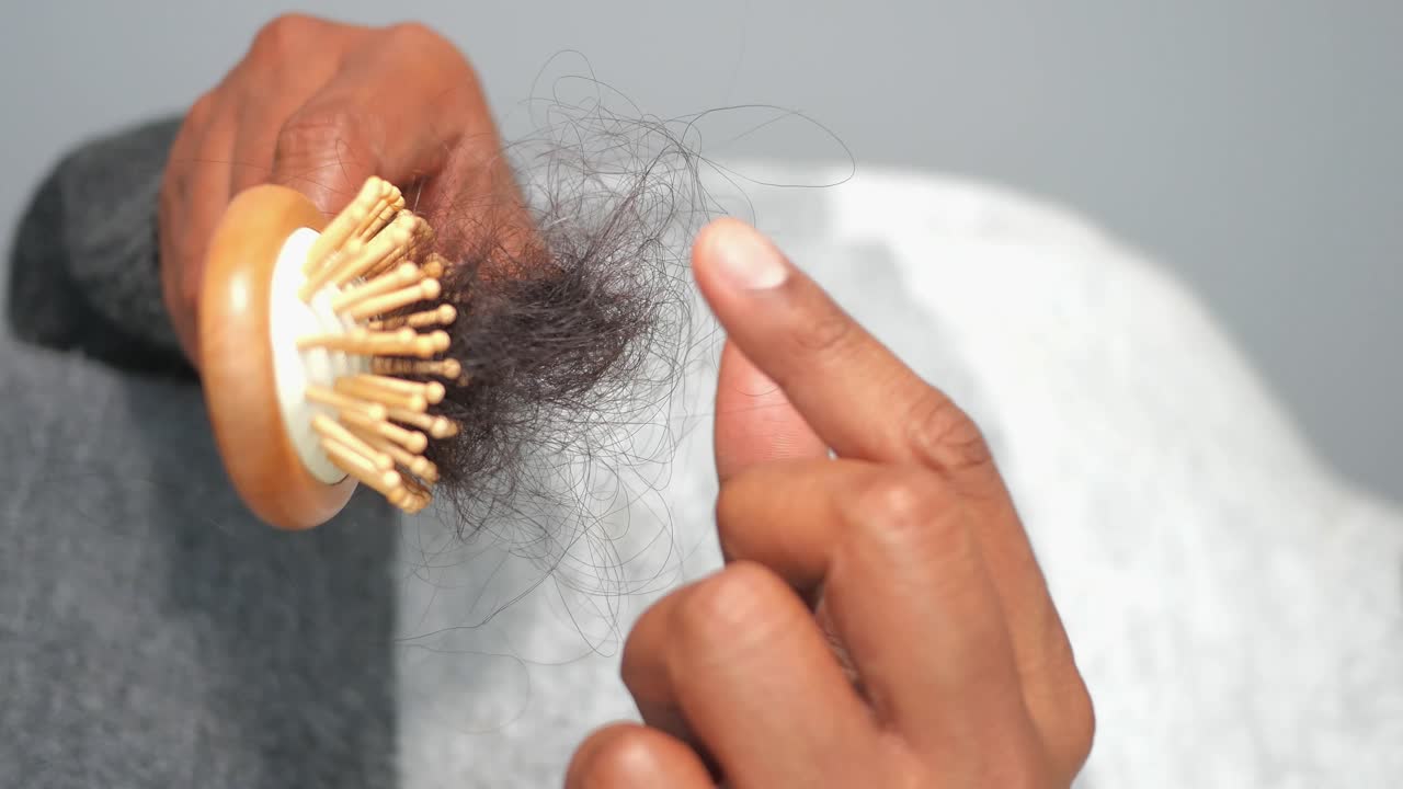 머리카락이 빠지는