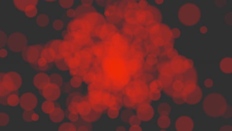 animation fly abstract red bokeh and particles 2