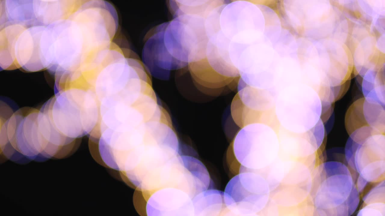 luz de navidad fuera de foco