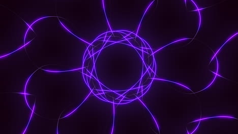 mysterious circular pattern of intricate purple lines